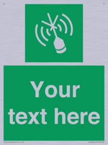 Custom sign safe condition Emergency position beacon